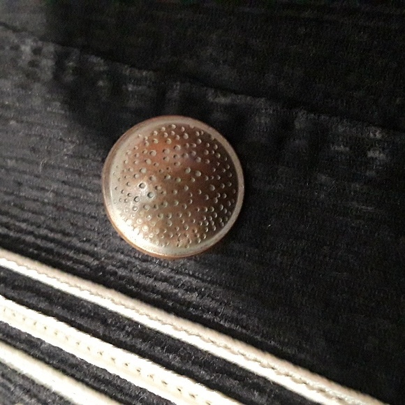 Vintage Style Black Embroidered Corduroy jacket - Picture 5 of 6